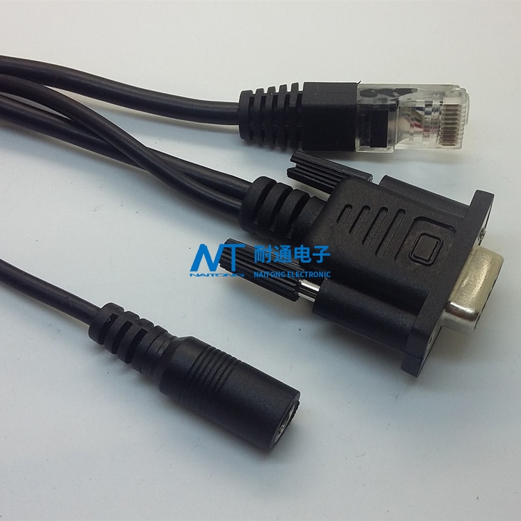 DB串口線 對RJ50 10P10C 網(wǎng)線 DC電源線 安防線 網(wǎng)絡線